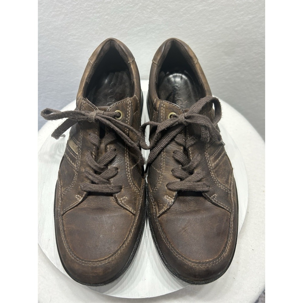 ECCO Shock Point Men's Size EU 46/US 13 Brown Leather Shoes